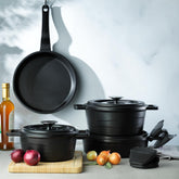 Schafer Pro Cast Döküm 7 Parça Tencere Seti Siyah